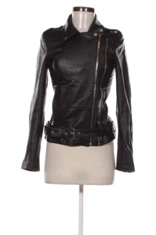 Geacă de piele pentru femei Zara, Mărime S, Culoare Negru, Preț 303,99 Lei