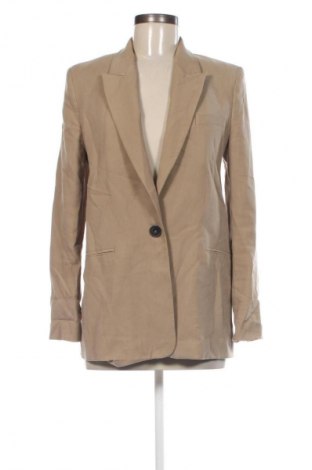 Дамско сако Zara, Размер XS, Цвят Бежов, Цена 48,99 лв.