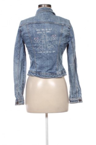 Geacă de femei Bershka, Mărime M, Culoare Albastru, Preț 132,99 Lei