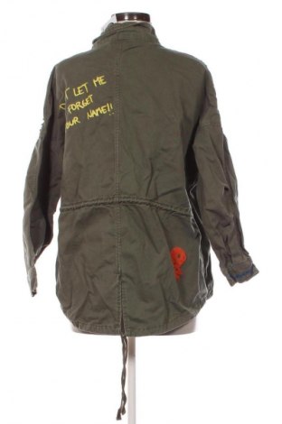 Дамско яке Zara, Размер M, Цвят Зелен, Цена 48,99 лв.