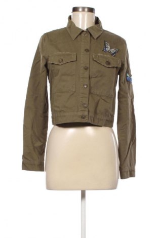 Дамско яке Zara, Размер M, Цвят Зелен, Цена 48,99 лв.