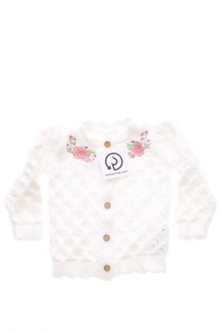 Kinder Strickjacke Unbranded, Größe 9-12m/ 74-80 cm, Farbe Weiß, Preis € 8,75