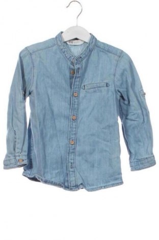 Детска риза H&M, Размер 2-3y/ 98-104 см, Цвят Син, Цена 11,40 лв.