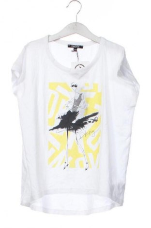 Детска тениска DKNY, Размер 11-12y/ 152-158 см, Цвят Екрю, Цена 72,00 лв.
