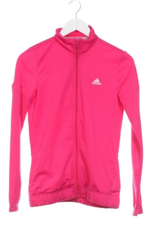 Детско спортно горнище Adidas, Размер 12-13y/ 158-164 см, Цвят Розов, Цена 34,00 лв.