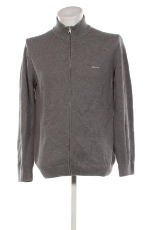 Herren Strickjacke Gant, Größe L, Farbe Grau, Preis € 71,99