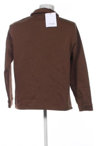 Męska koszula z polaru Selected Homme, Rozmiar S, Kolor Brązowy, Cena 275,99 zł