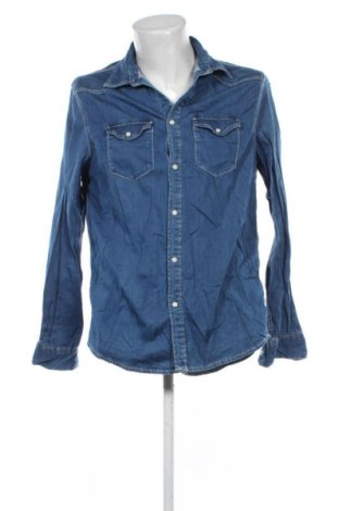 Férfi ing Bershka, Méret M, Szín Kék, Ár 5 776 Ft