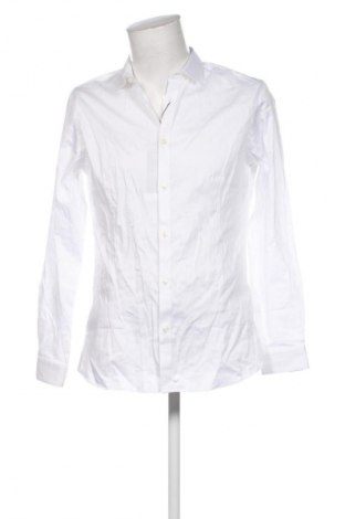 Ανδρικό πουκάμισο Jack & Jones, Μέγεθος L, Χρώμα Λευκό, Τιμή 45,99 €