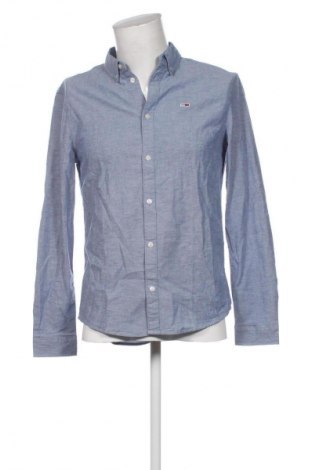 Ανδρικό πουκάμισο Tommy Jeans, Μέγεθος M, Χρώμα Μπλέ, Τιμή 39,99 €