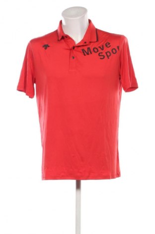 Ανδρικό t-shirt Descente, Μέγεθος XL, Χρώμα Κόκκινο, Τιμή 11,99 €
