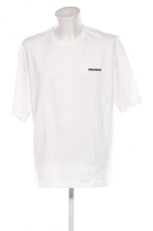 Męski T-shirt Review, Rozmiar XL, Kolor Biały, Cena 100,99 zł