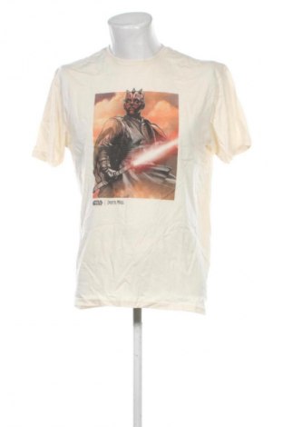 Herren T-Shirt Star Wars, Größe L, Farbe Ecru, Preis € 10,99