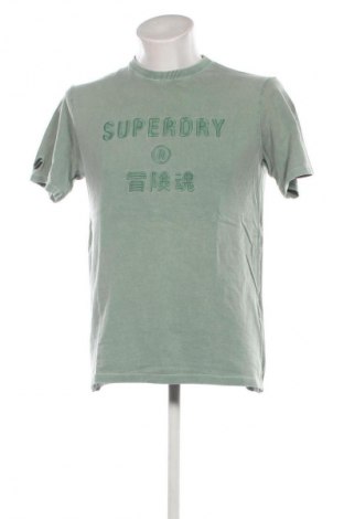 Мъжка тениска Superdry, Размер S, Цвят Зелен, Цена 17,60 лв.