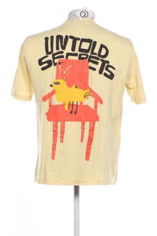 Męski T-shirt Zara, Rozmiar M, Kolor Żółty, Cena 36,78 zł