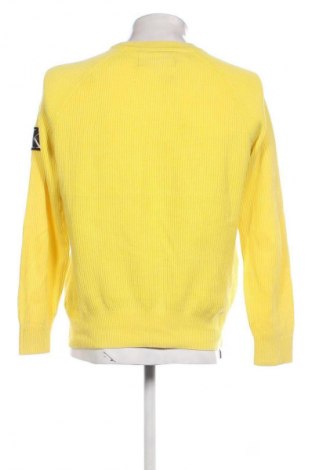Мъжки пуловер Calvin Klein Jeans, Размер M, Цвят Жълт, Цена 68,99 лв.
