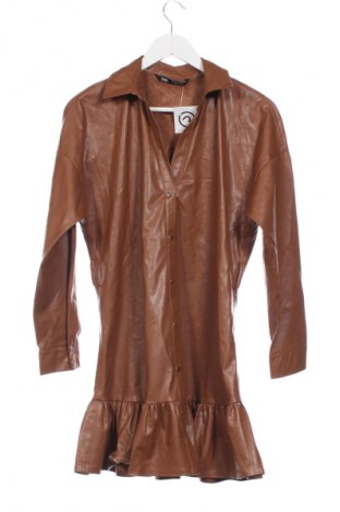 Φόρεμα Zara, Μέγεθος XS, Χρώμα Καφέ, Τιμή 21,99 €
