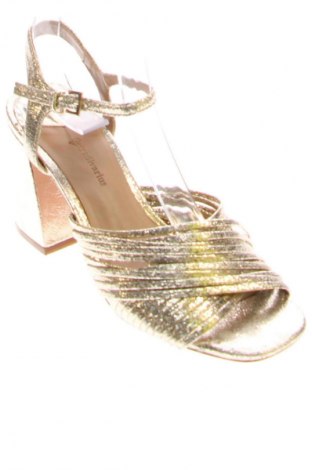 Sandały Stradivarius, Rozmiar 37, Kolor Złocisty, Cena 89,66 zł