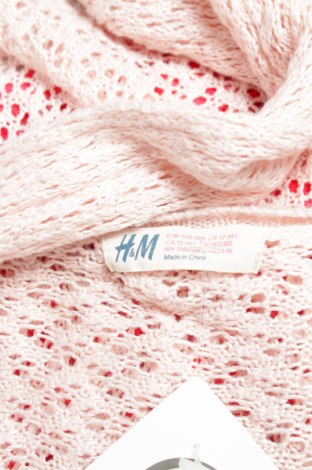 Детска жилетка H&M, Размер 12-13y/ 158-164 см, Цвят Розов, Цена 42,00 лв.