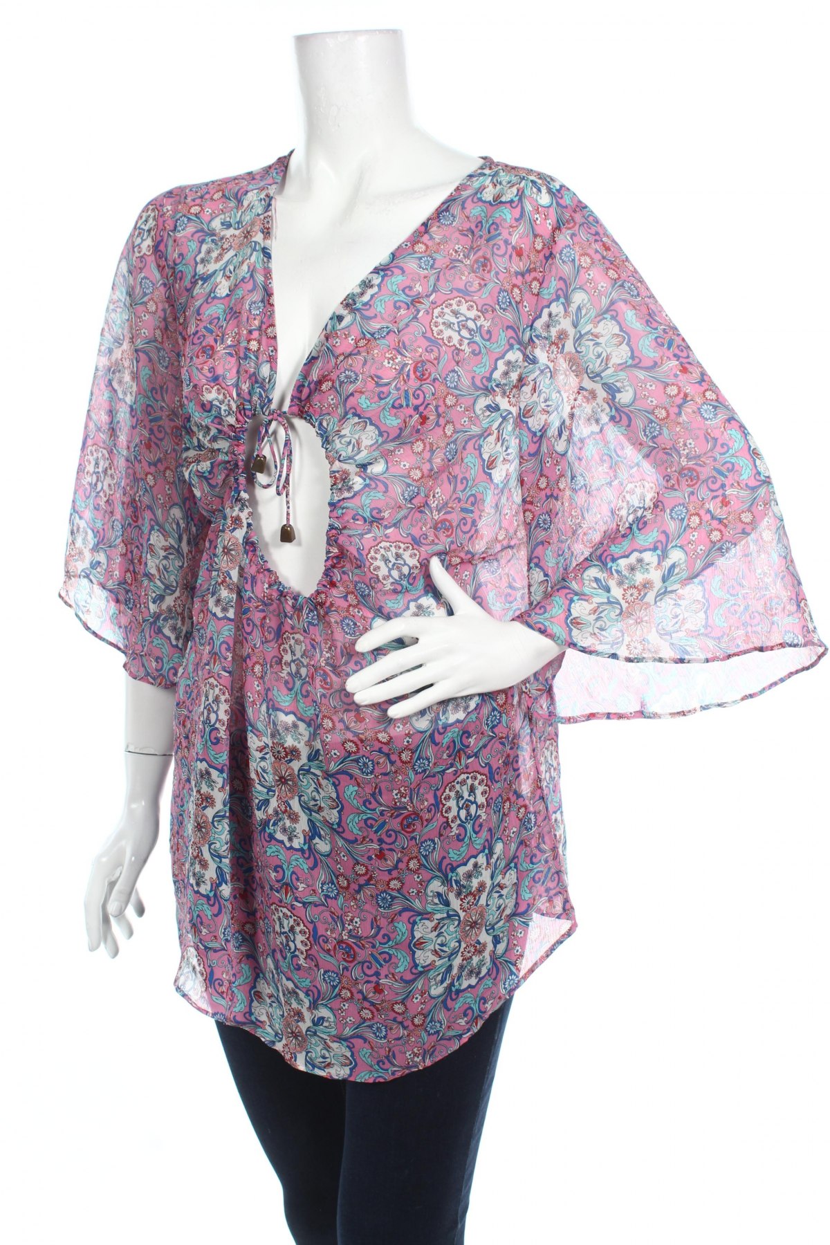 Дамска блуза Bisou Bisou By Michele Bohbot, Размер L, Цвят Многоцветен, Цена 5,25 лв.