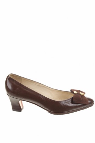 Дамски обувки Bally, Размер 35, Цвят Кафяв, Естествена кожа, естествен велур, Цена 82,31 лв.