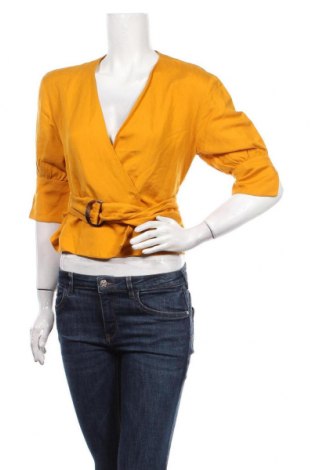 Damen Shirt & Other Stories, Größe S, Farbe Gelb, 55% Leinen, 45% Viskose, Preis 25,75 €