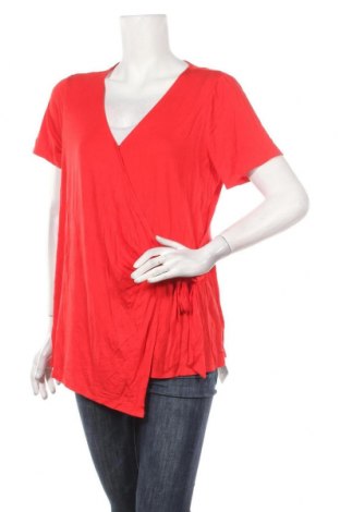 Дамска блуза Ava & Viv, Размер XL, Цвят Червен, 95% вискоза, 5% еластан, Цена 15,29 лв.