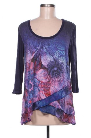 Γυναικεία μπλούζα Desigual, Μέγεθος XL, Χρώμα Πολύχρωμο, 96% βισκόζη, 4% ελαστάνη, Τιμή 27,28 €