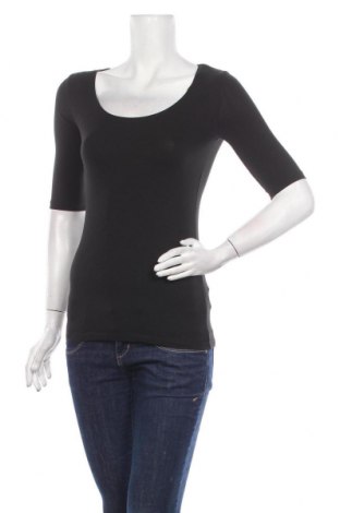 Damen Shirt H&M, Größe S, Farbe Schwarz, 95% Baumwolle, 5% Elastan, Preis 18,09 €