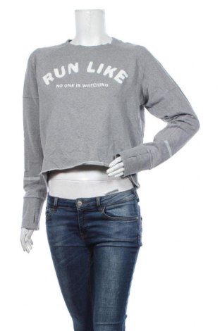 Γυναικεία μπλούζα H&M Sport, Μέγεθος L, Χρώμα Γκρί, 95% βαμβάκι, 5% ελαστάνη, Τιμή 16,89 €