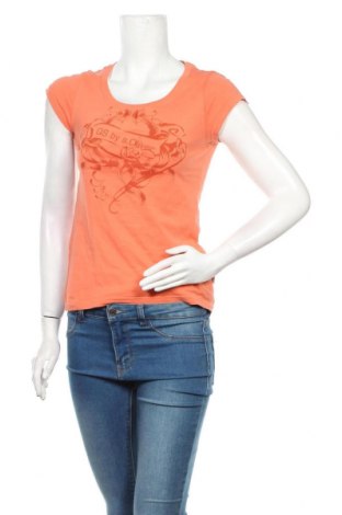 Damen Shirt Q/S by S.Oliver, Größe S, Farbe Orange, Baumwolle, Preis 18,09 €
