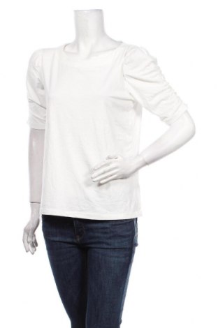 Дамска блуза Tom Tailor, Размер L, Цвят Бял, 48% памук, 47% модал, 5% еластан, Цена 39,00 лв.