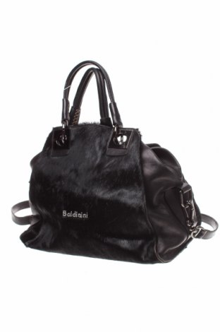 Дамска чанта Baldinini, Цвят Черен, Естествена кожа, естествен косъм, Цена 486,00 лв.