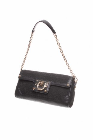 Дамска чанта DKNY, Цвят Черен, Естествена кожа, текстил, Цена 134,00 лв.