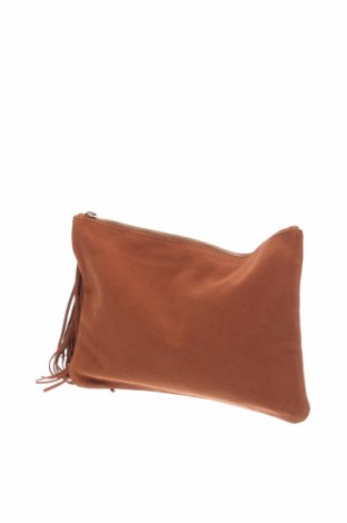 Дамска чанта H&M, Цвят Кафяв, Естествен велур, Цена 23,00 лв.