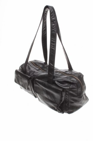 Γυναικεία τσάντα Mango, Χρώμα Μαύρο, Γνήσιο δέρμα, Τιμή 42,31 €