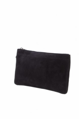 Дамска чанта Max Mara, Цвят Черен, Естествен велур, Цена 162,00 лв.