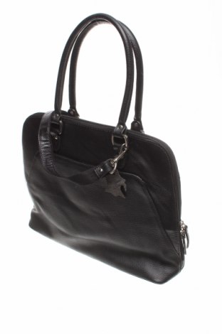 Дамска чанта Serra, Цвят Черен, Естествена кожа, Цена 87,15 лв.