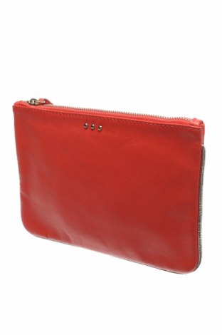 Дамска чанта Un Deux Trois, Цвят Червен, Естествена кожа, Цена 114,72 лв.