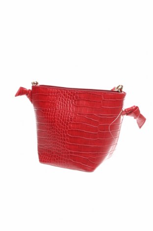 Дамска чанта Violeta by Mango, Цвят Червен, Еко кожа, Цена 33,00 лв.