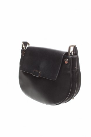 Γυναικεία τσάντα Zara, Χρώμα Μαύρο, Δερματίνη, μέταλλο, Τιμή 22,33 €