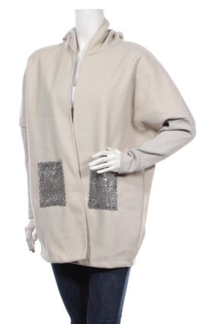 Damen Strickjacke, Größe L, Farbe Grau, 65% Polyester, 35% Baumwolle, Preis 17,82 €