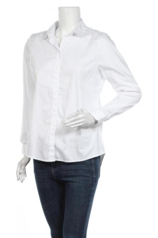 Дамска риза Jdy, Размер M, Цвят Бял, 72% памук, 24% полиестер, 4% еластан, Цена 24,32 лв.