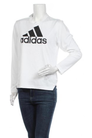 Damen Sport Shirt Adidas, Größe M, Farbe Weiß, Polyester, Preis 31,70 €