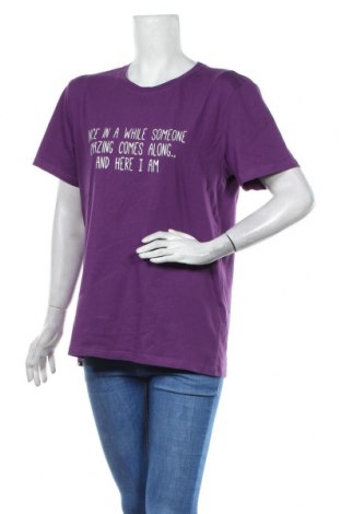 Damen T-Shirt, Größe XL, Farbe Lila, 95% Baumwolle, 5% Elastan, Preis 25,05 €