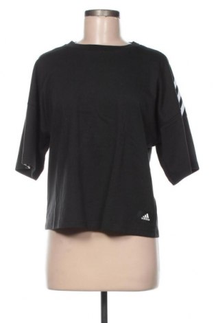 Damen T-Shirt Adidas, Größe S, Farbe Schwarz, Baumwolle, Preis 26,68 €