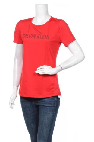 Dámske tričko Calvin Klein, Veľkosť M, Farba Červená, Polyester, elastan, Cena  19,28 €