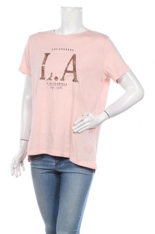 Damen T-Shirt Defacto, Größe L, Farbe Rosa, Baumwolle, Preis 10,17 €