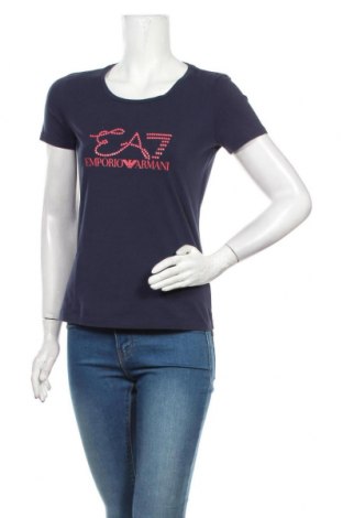 Γυναικείο t-shirt Emporio Armani, Μέγεθος M, Χρώμα Μπλέ, Τιμή 38,35 €