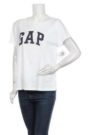 Γυναικείο t-shirt Gap, Μέγεθος XL, Χρώμα Λευκό, Βαμβάκι, Τιμή 16,42 €